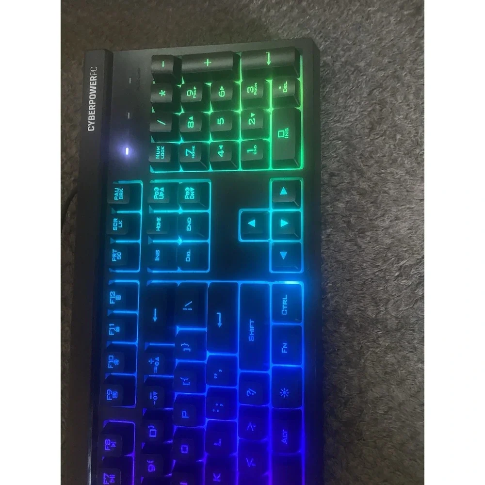 CyberPowerPC NOHI 02 RGB KB-161-104 USB Wired Gaming Keyboard - N/A - No Box